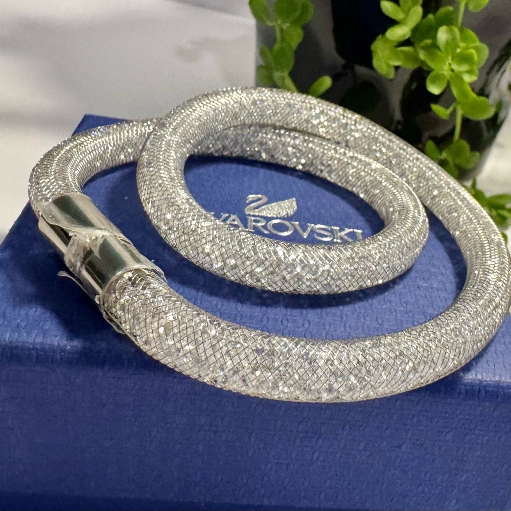 Swarovski Stardust Crystal Flexible Wrap Bracelet - Picture 14 of 14